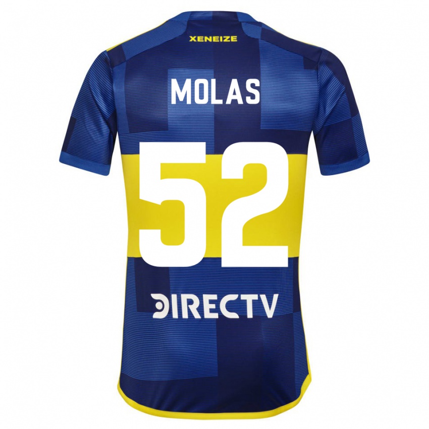 Niño Camiseta Walter Molas #52 Azul Amarillo 1ª Equipación 2024/25 La Camisa México