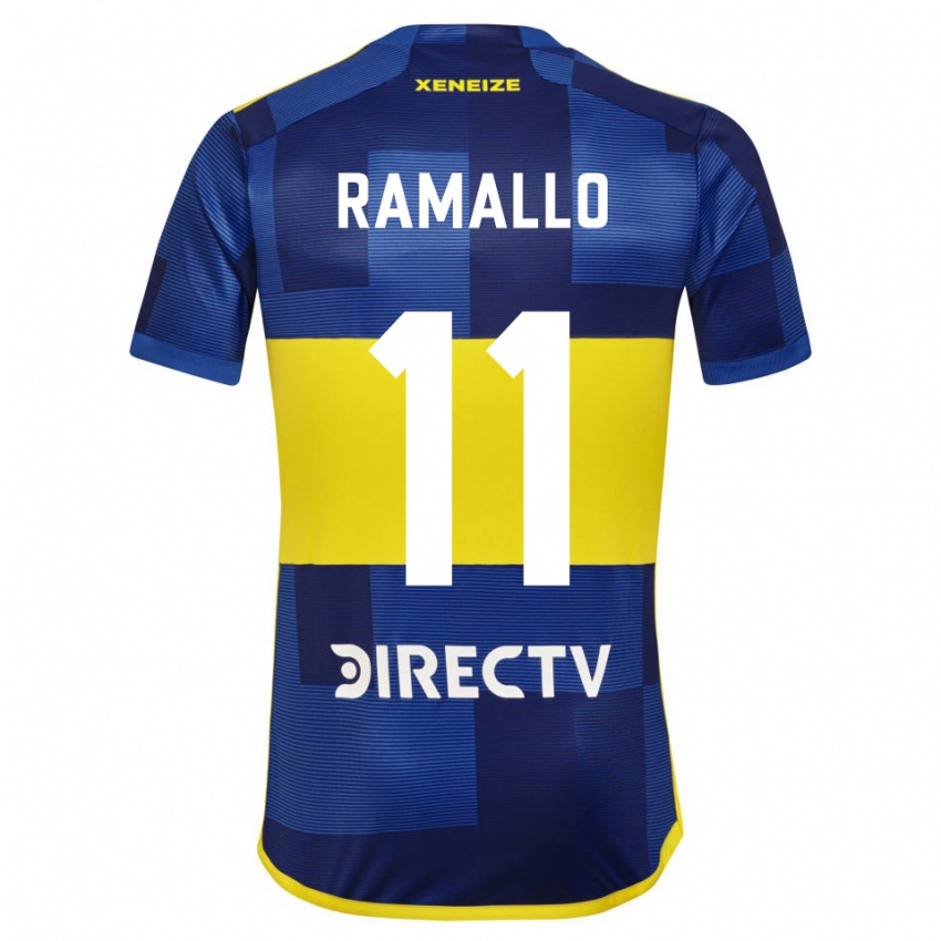 Niño Camiseta Yael Ramallo #11 Azul Amarillo 1ª Equipación 2024/25 La Camisa México