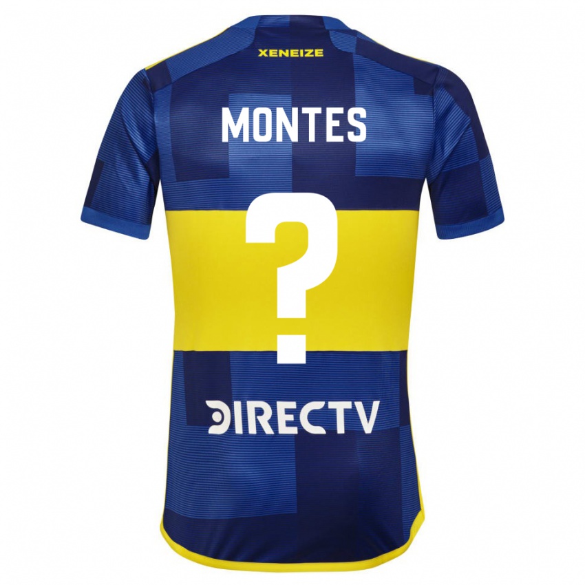 Niño Camiseta Rodrigo Montes #0 Azul Amarillo 1ª Equipación 2024/25 La Camisa México