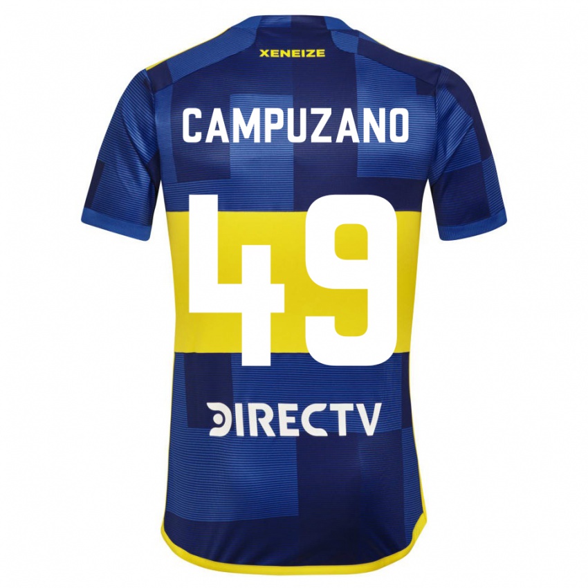 Niño Camiseta Jorman Campuzano #49 Azul Amarillo 1ª Equipación 2024/25 La Camisa México