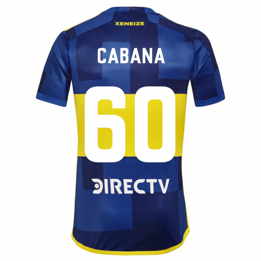 Niño Camiseta Juan Pablo Cabana #60 Azul Amarillo 1ª Equipación 2024/25 La Camisa México