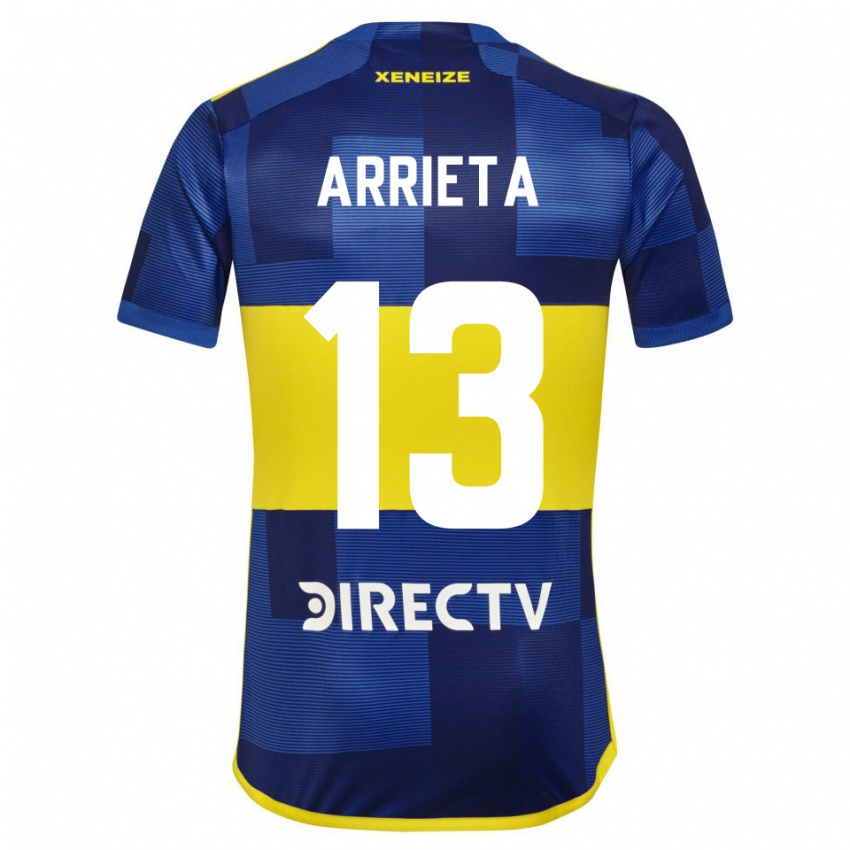 Niño Camiseta Thomas Arrieta #13 Azul Amarillo 1ª Equipación 2024/25 La Camisa México