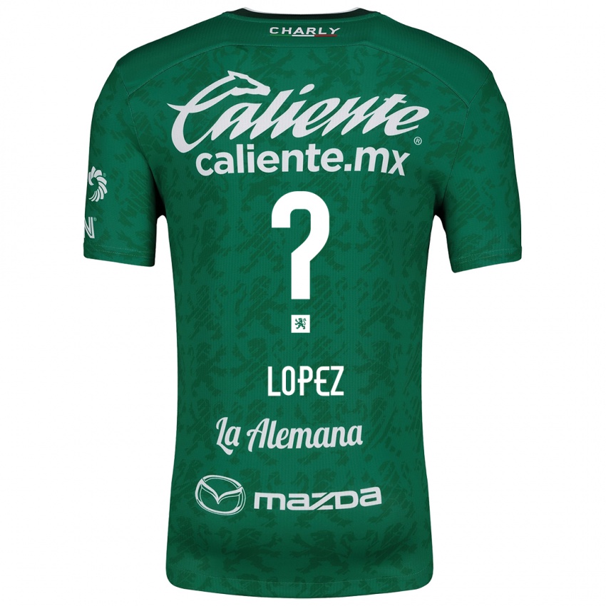 Niño Camiseta Nicolas Lopez #0 Verde Blanco 1ª Equipación 2024/25 La Camisa México