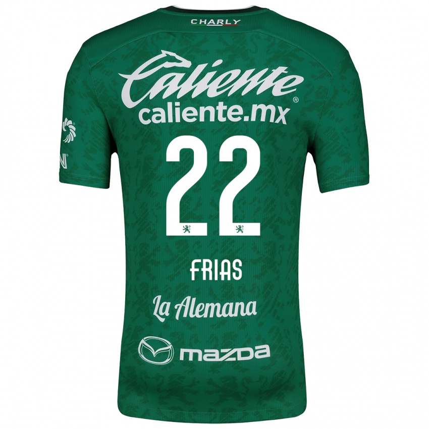 Niño Camiseta Adonis Frías #22 Verde Blanco 1ª Equipación 2024/25 La Camisa México