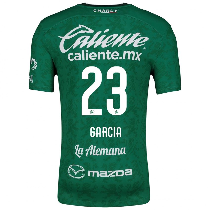 Niño Camiseta Óscar García #23 Verde Blanco 1ª Equipación 2024/25 La Camisa México