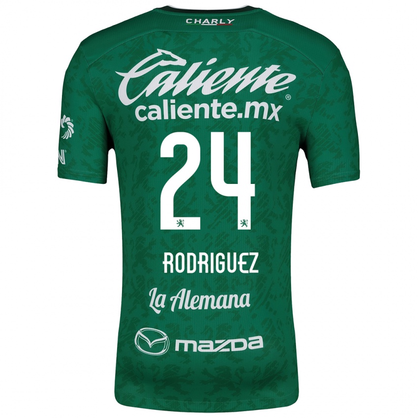 Niño Camiseta Osvaldo Rodríguez #24 Verde Blanco 1ª Equipación 2024/25 La Camisa México