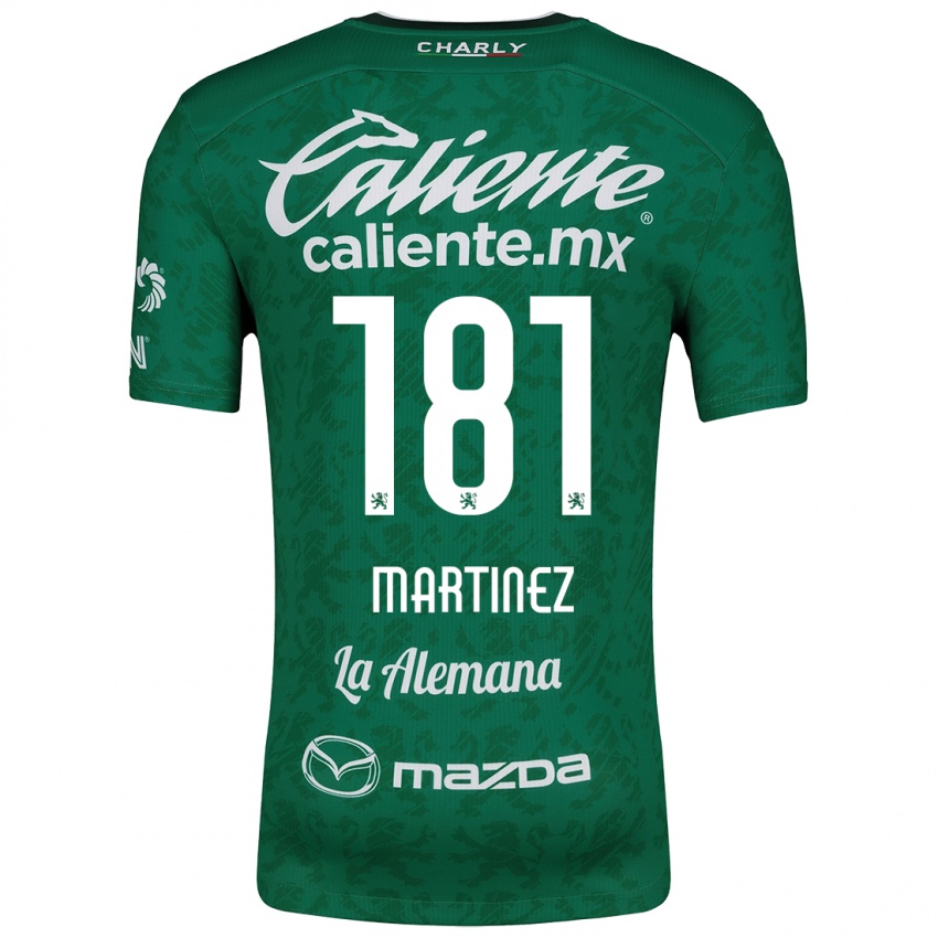 Niño Camiseta Irving Martínez #181 Verde Blanco 1ª Equipación 2024/25 La Camisa México