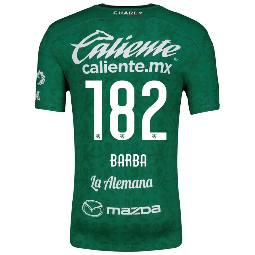 Niño Camiseta Austin Barba #182 Verde Blanco 1ª Equipación 2024/25 La Camisa México