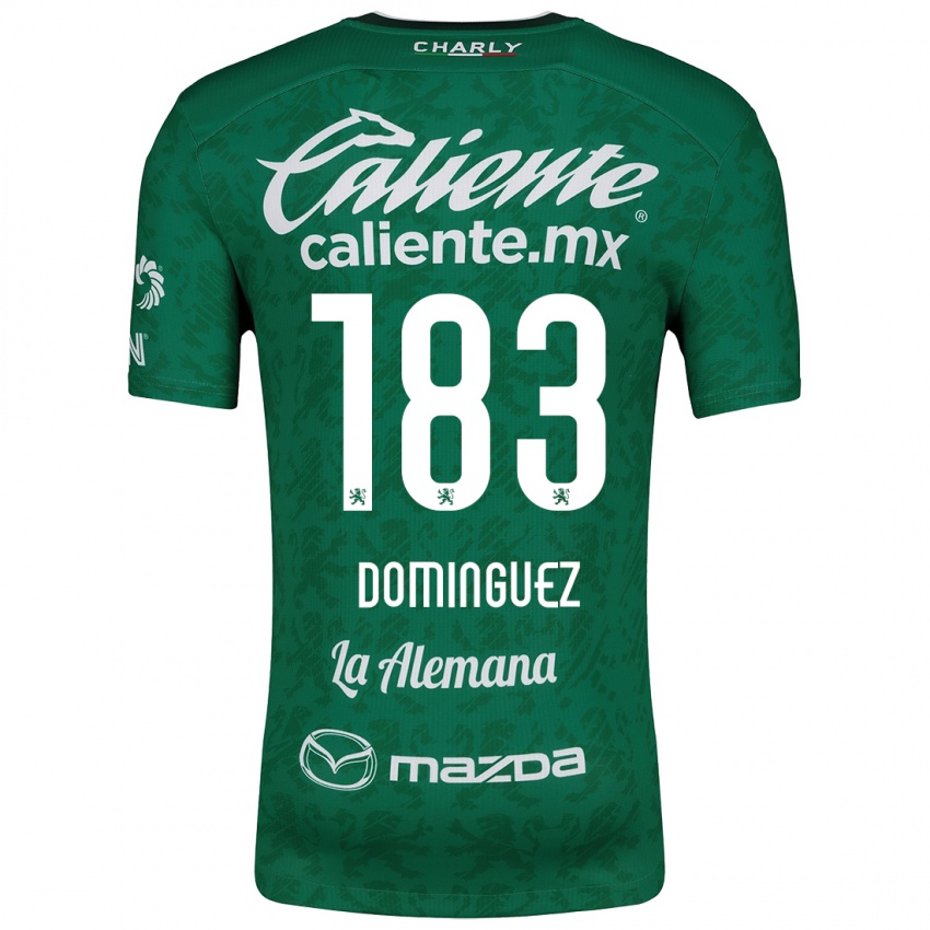 Niño Camiseta Jesús Domínguez #183 Verde Blanco 1ª Equipación 2024/25 La Camisa México