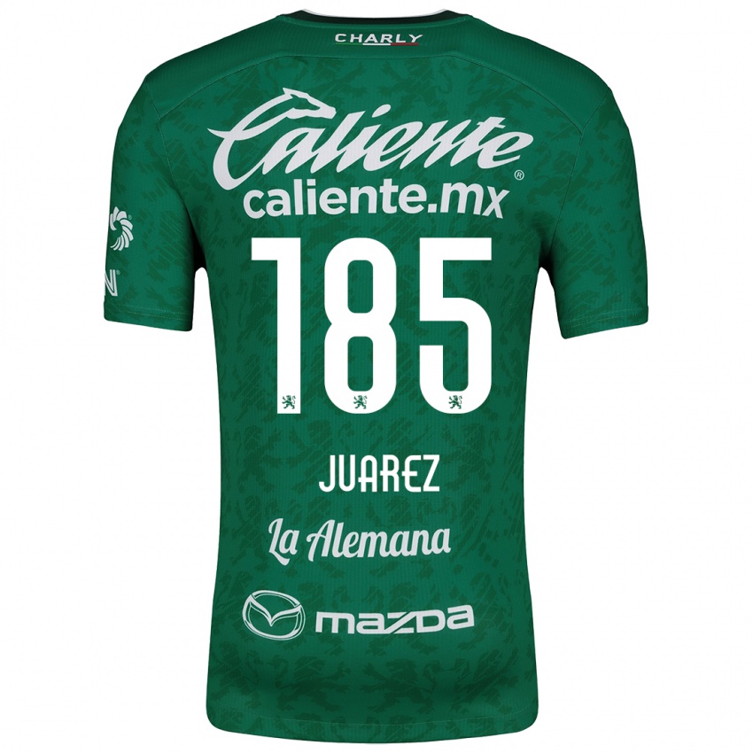 Niño Camiseta Moisés Juárez #185 Verde Blanco 1ª Equipación 2024/25 La Camisa México