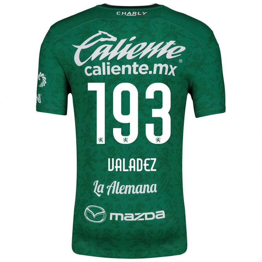 Niño Camiseta Luis Valadez #193 Verde Blanco 1ª Equipación 2024/25 La Camisa México