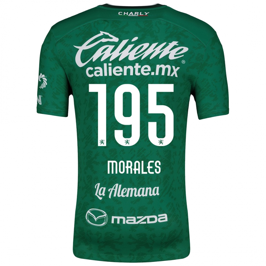 Niño Camiseta Daniel Morales #195 Verde Blanco 1ª Equipación 2024/25 La Camisa México