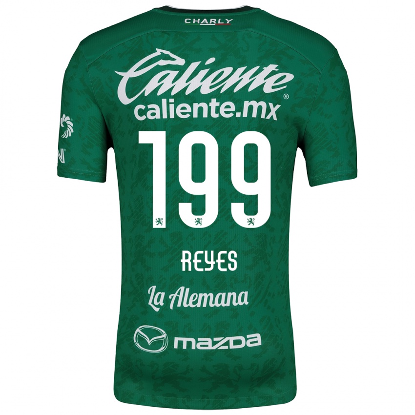 Niño Camiseta Jonathan Reyes #199 Verde Blanco 1ª Equipación 2024/25 La Camisa México