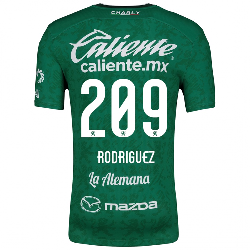 Niño Camiseta Víctor Rodríguez #209 Verde Blanco 1ª Equipación 2024/25 La Camisa México