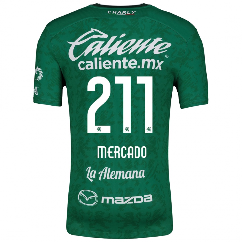 Niño Camiseta Diego Mercado #211 Verde Blanco 1ª Equipación 2024/25 La Camisa México