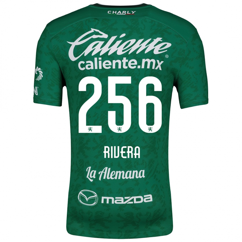 Niño Camiseta Fernando Rivera #256 Verde Blanco 1ª Equipación 2024/25 La Camisa México