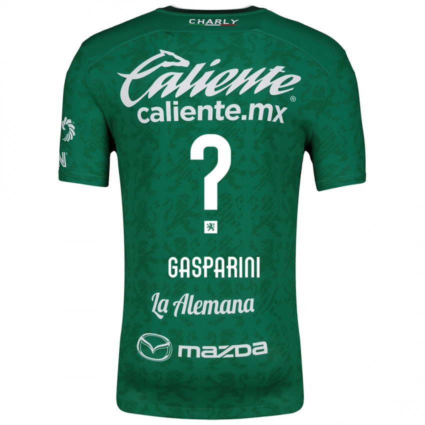 Niño Camiseta Joaquín Gasparini #0 Verde Blanco 1ª Equipación 2024/25 La Camisa México