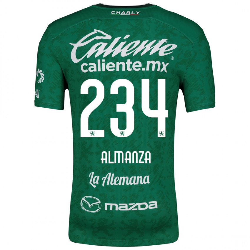 Niño Camiseta Román Almanza #234 Verde Blanco 1ª Equipación 2024/25 La Camisa México