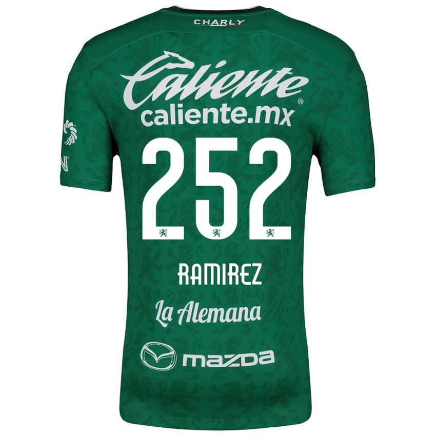 Niño Camiseta Luis Ramírez #252 Verde Blanco 1ª Equipación 2024/25 La Camisa México