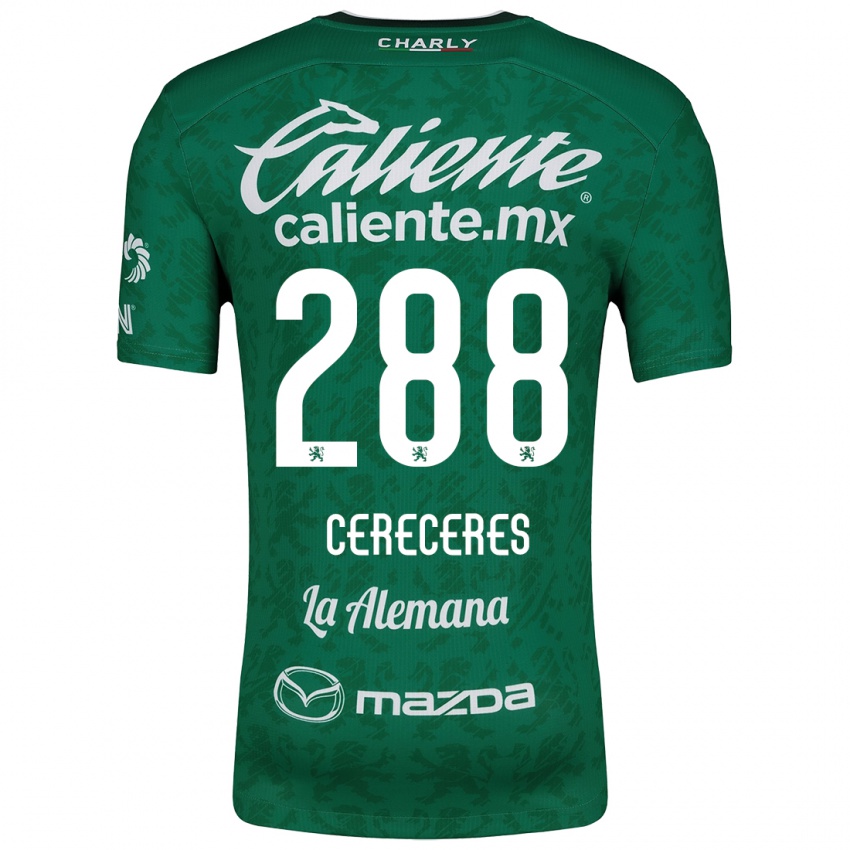 Niño Camiseta Thomas Cereceres #288 Verde Blanco 1ª Equipación 2024/25 La Camisa México