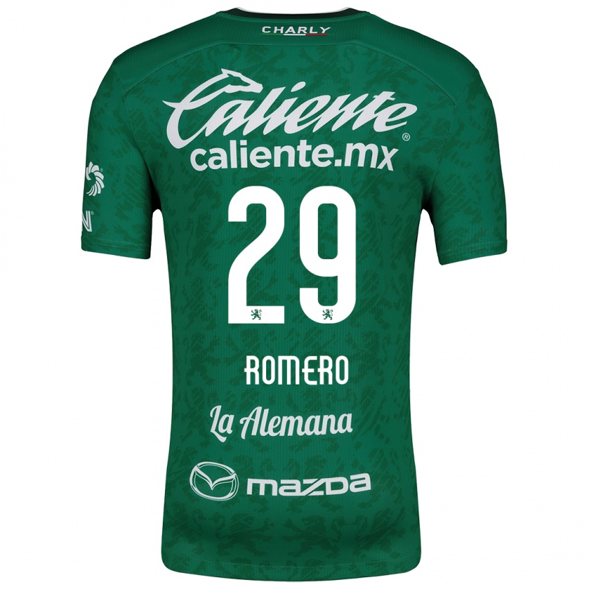 Niño Camiseta Lucas Romero #29 Verde Blanco 1ª Equipación 2024/25 La Camisa México