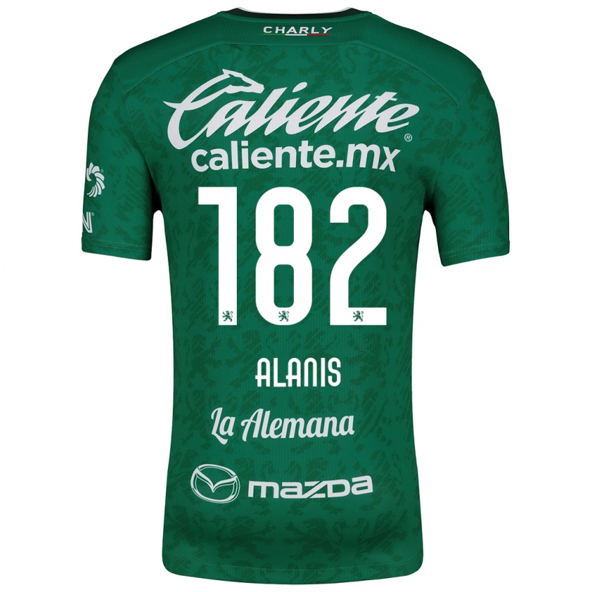 Niño Camiseta Alejandro Alanís #182 Verde Blanco 1ª Equipación 2024/25 La Camisa México