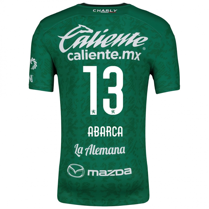 Niño Camiseta Vidalia Abarca #13 Verde Blanco 1ª Equipación 2024/25 La Camisa México