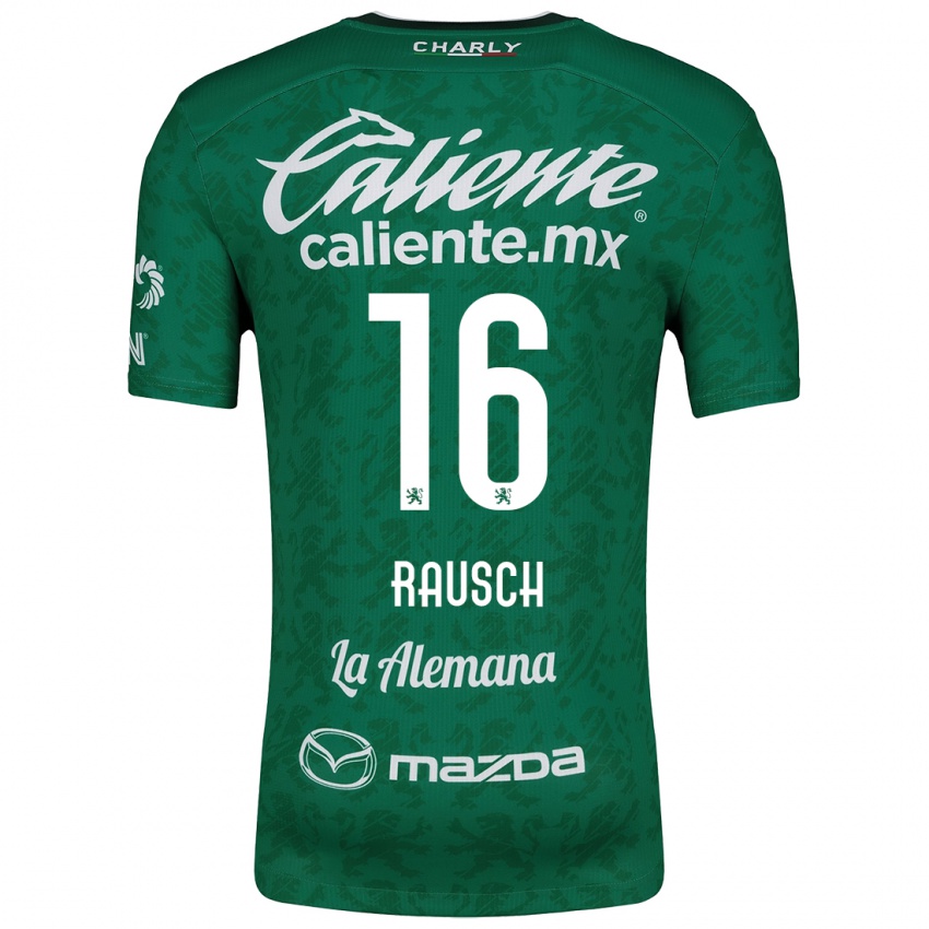 Niño Camiseta Mayalu Rausch #16 Verde Blanco 1ª Equipación 2024/25 La Camisa México