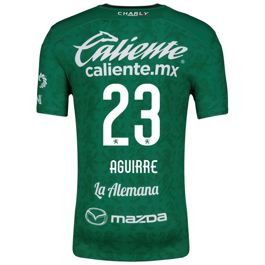 Niño Camiseta Zoe Aguirre #23 Verde Blanco 1ª Equipación 2024/25 La Camisa México