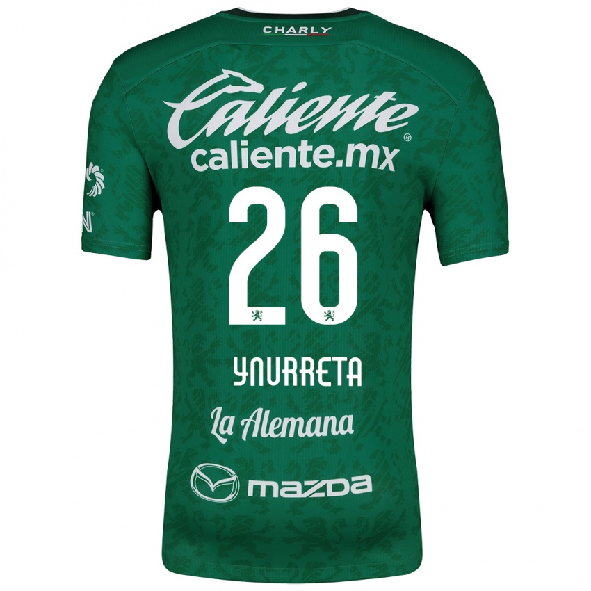 Niño Camiseta Alexandra Hernández Ynurreta #26 Verde Blanco 1ª Equipación 2024/25 La Camisa México