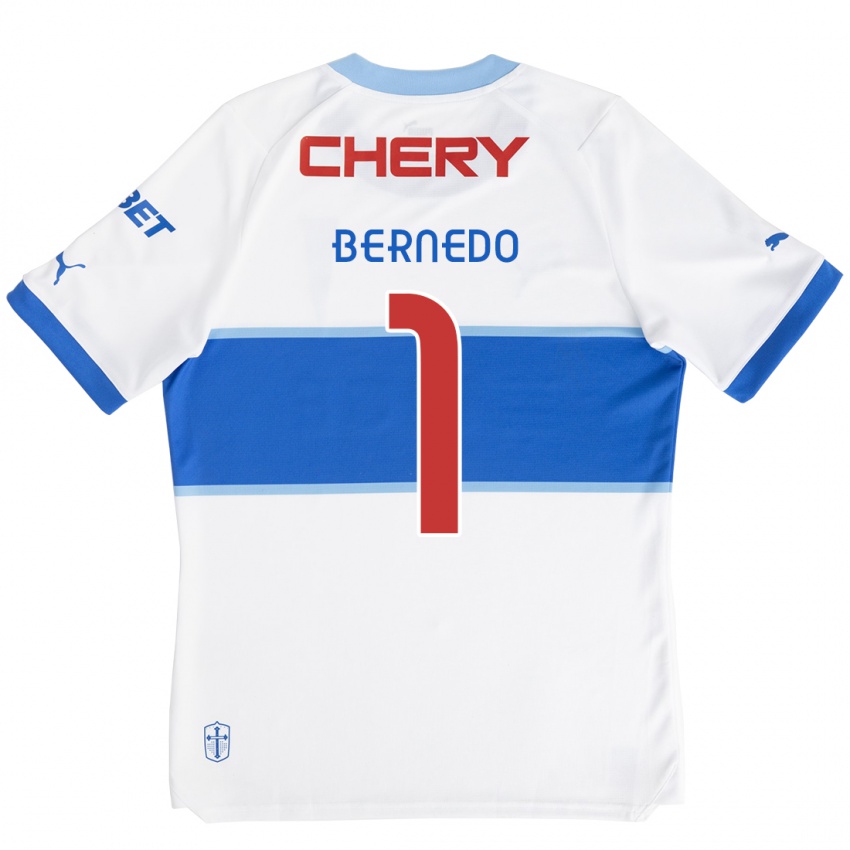 Niño Camiseta Vicente Bernedo #1 Blanco Azul 1ª Equipación 2024/25 La Camisa México