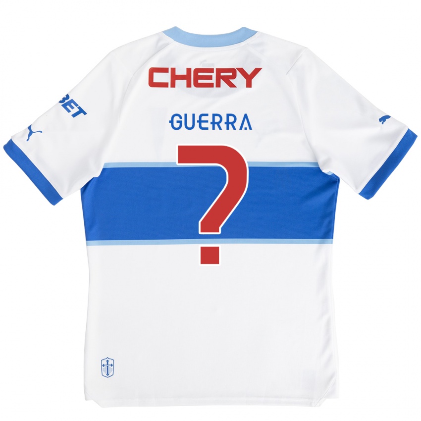 Niño Camiseta Mateo Guerra #0 Blanco Azul 1ª Equipación 2024/25 La Camisa México