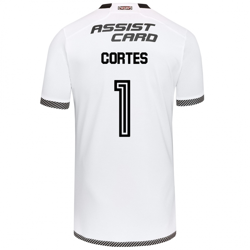 Niño Camiseta Brayan Cortés #1 Blanco Negro 1ª Equipación 2024/25 La Camisa México