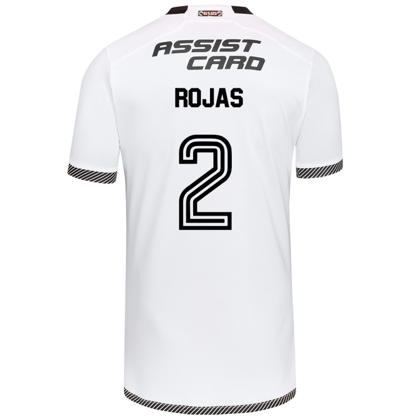 Niño Camiseta Jeyson Rojas #2 Blanco Negro 1ª Equipación 2024/25 La Camisa México