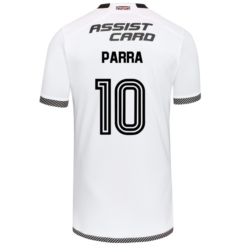 Niño Camiseta Pablo Parra #10 Blanco Negro 1ª Equipación 2024/25 La Camisa México