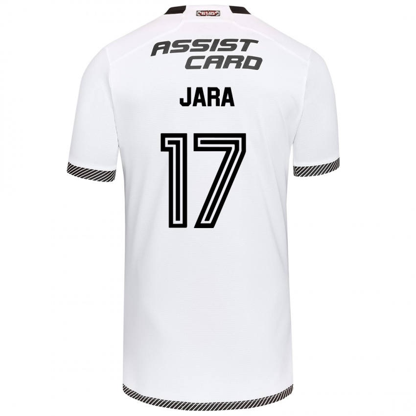 Niño Camiseta Ignacio Jara #17 Blanco Negro 1ª Equipación 2024/25 La Camisa México