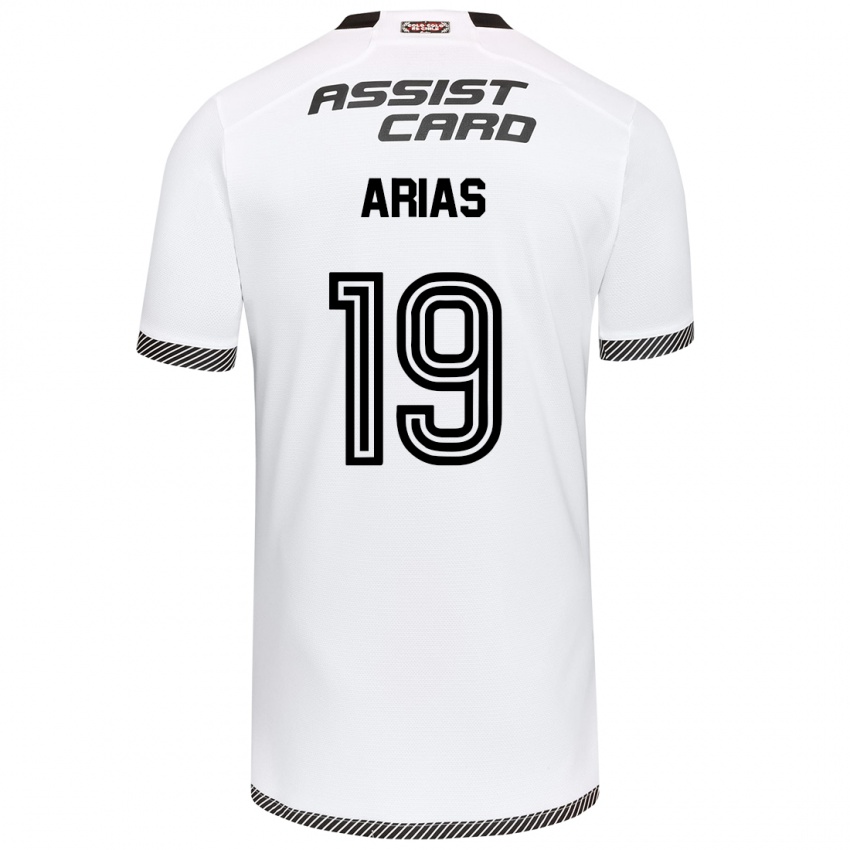 Niño Camiseta Bastián Arias #19 Blanco Negro 1ª Equipación 2024/25 La Camisa México