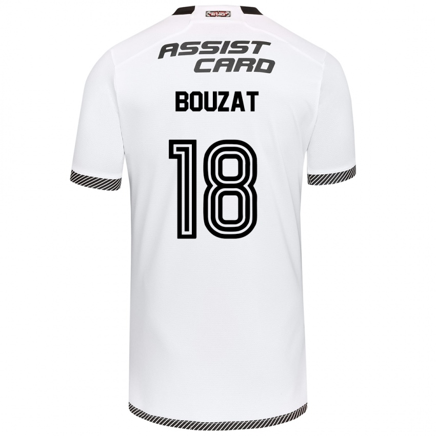 Niño Camiseta Agustín Bouzat #18 Blanco Negro 1ª Equipación 2024/25 La Camisa México