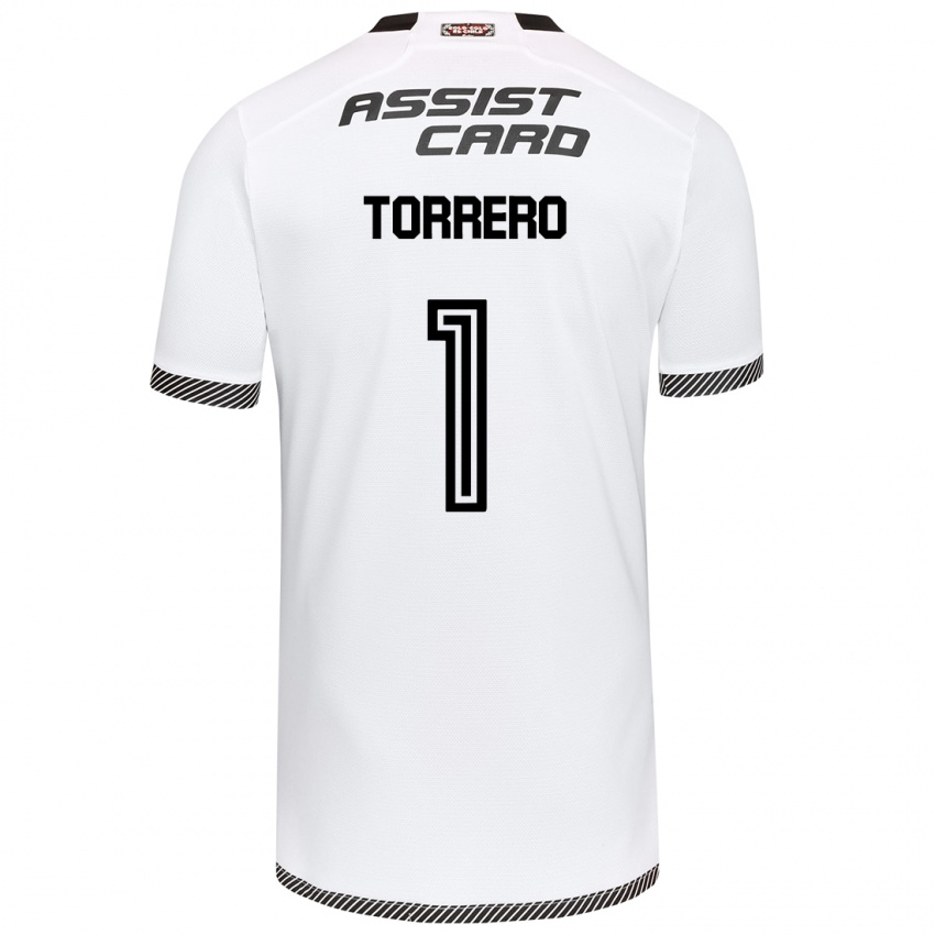 Niño Camiseta Ryann Torrero #1 Blanco Negro 1ª Equipación 2024/25 La Camisa México