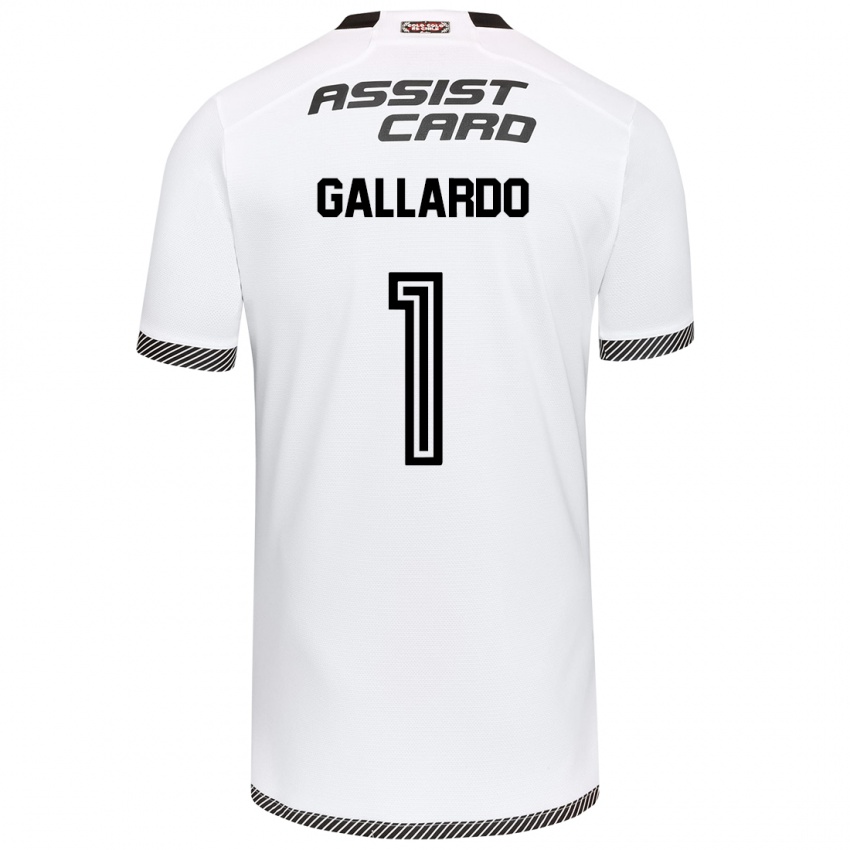 Niño Camiseta Alexia Gallardo #1 Blanco Negro 1ª Equipación 2024/25 La Camisa México