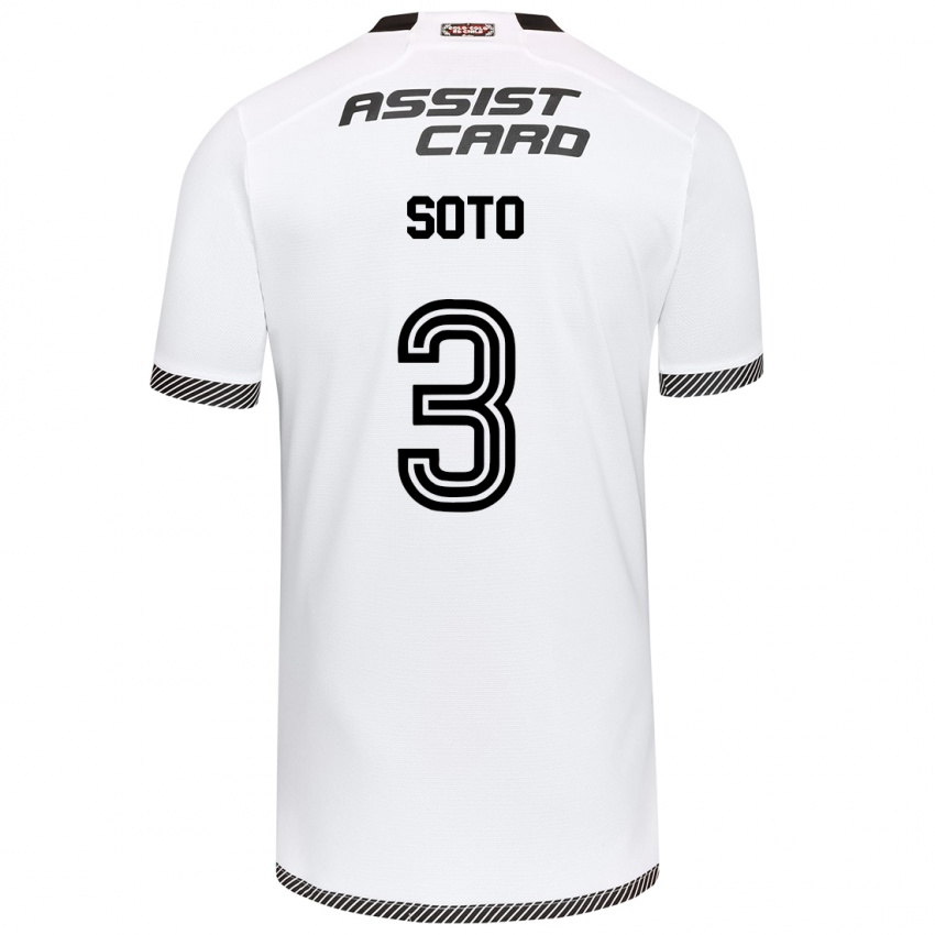 Niño Camiseta Rocío Soto #3 Blanco Negro 1ª Equipación 2024/25 La Camisa México