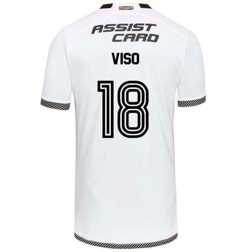 Niño Camiseta Ysaura Viso #18 Blanco Negro 1ª Equipación 2024/25 La Camisa México