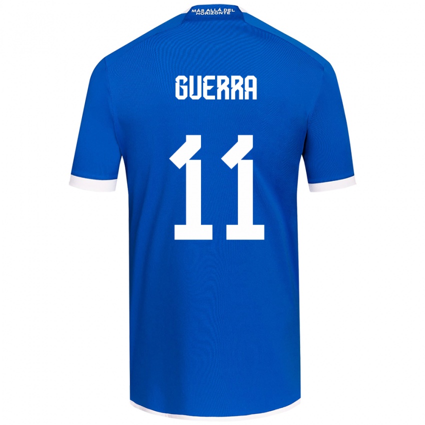 Niño Camiseta Nicolás Guerra #11 Azul Blanco 1ª Equipación 2024/25 La Camisa México