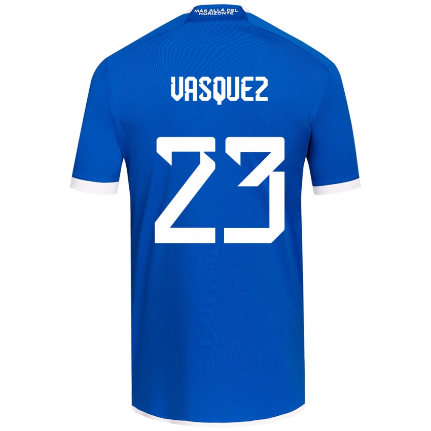 Niño Camiseta Ignacio Vásquez #23 Azul Blanco 1ª Equipación 2024/25 La Camisa México