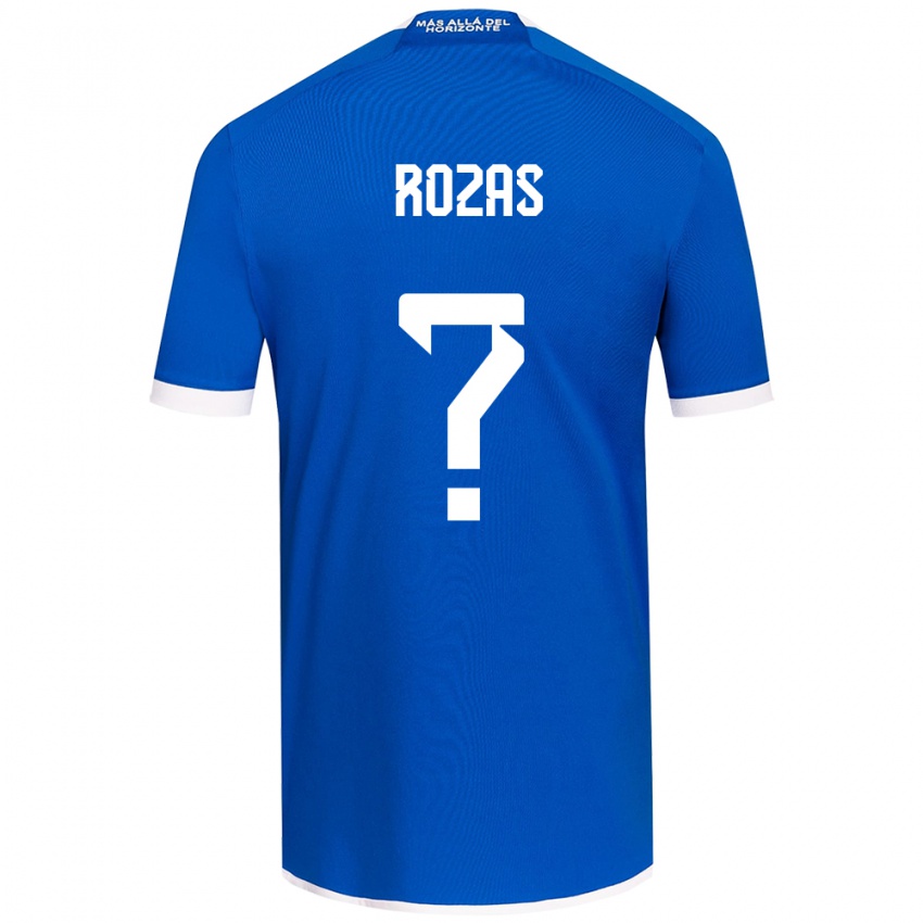 Niño Camiseta Sergio Rozas #0 Azul Blanco 1ª Equipación 2024/25 La Camisa México