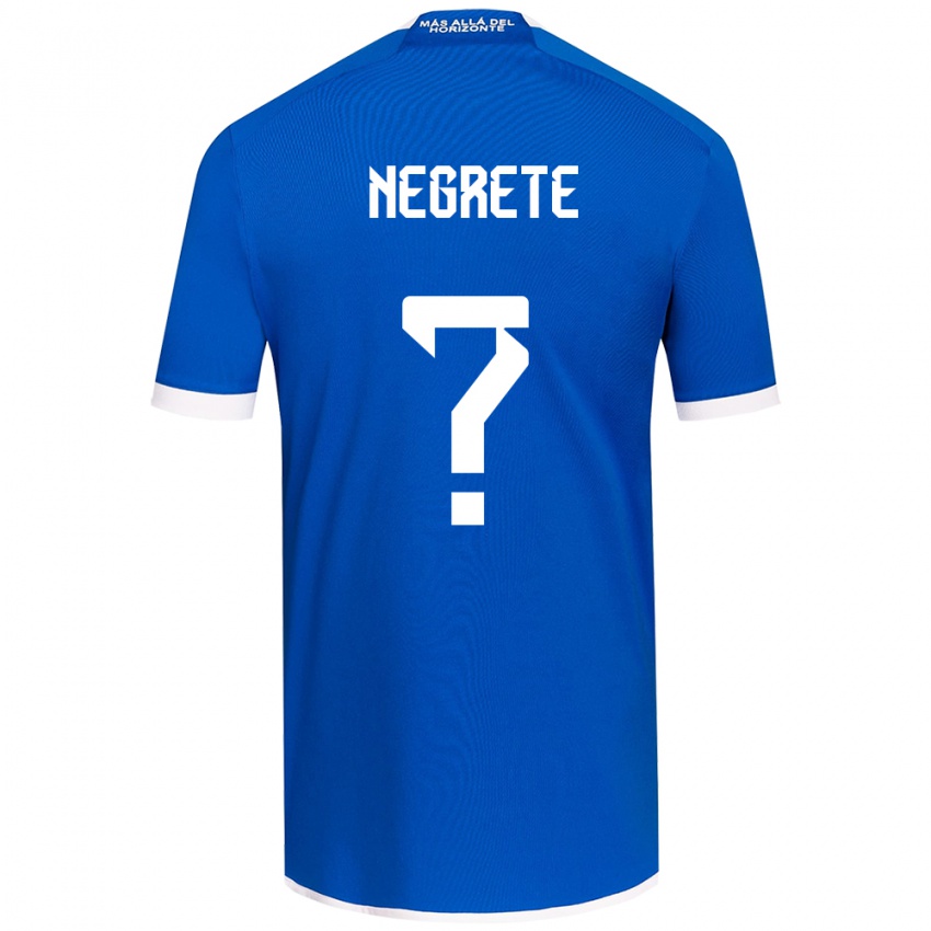 Niño Camiseta Salvador Negrete #0 Azul Blanco 1ª Equipación 2024/25 La Camisa México