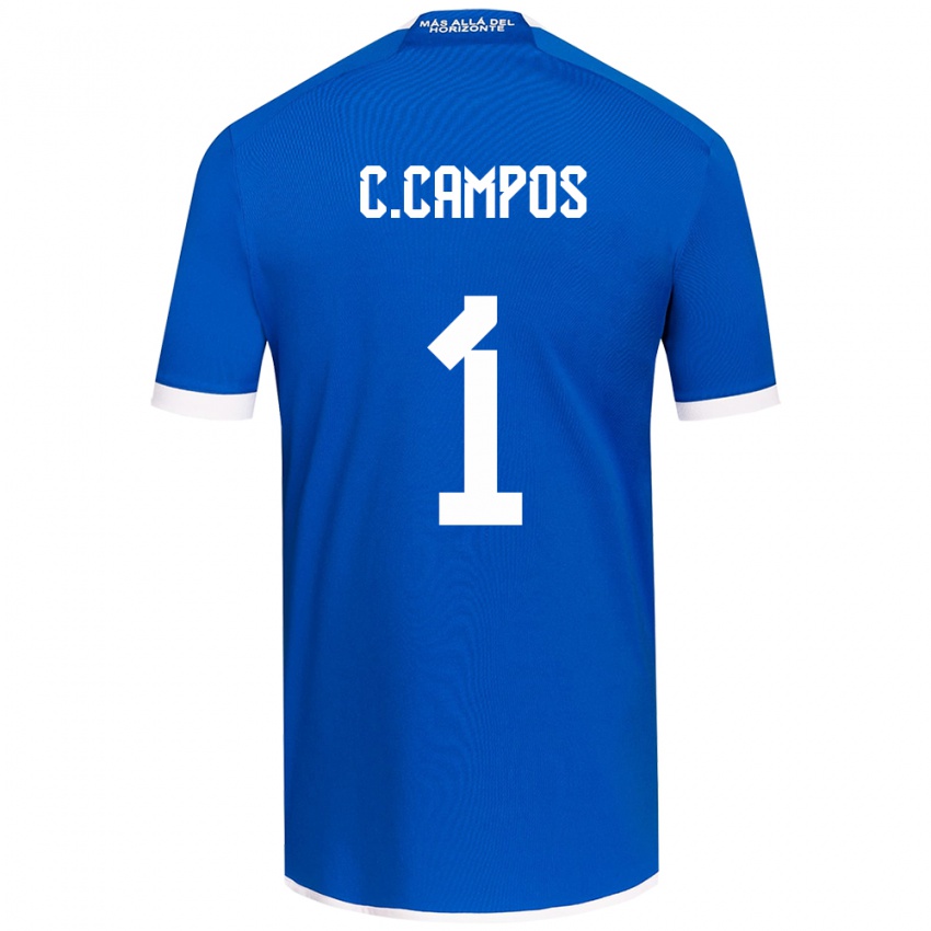 Niño Camiseta Cristóbal Campos #1 Azul Blanco 1ª Equipación 2024/25 La Camisa México