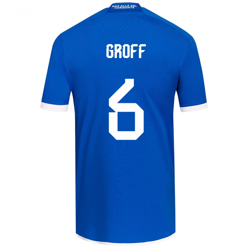 Niño Camiseta Llanka Groff #6 Azul Blanco 1ª Equipación 2024/25 La Camisa México