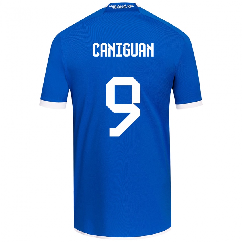 Niño Camiseta Franchesca Caniguán #9 Azul Blanco 1ª Equipación 2024/25 La Camisa México