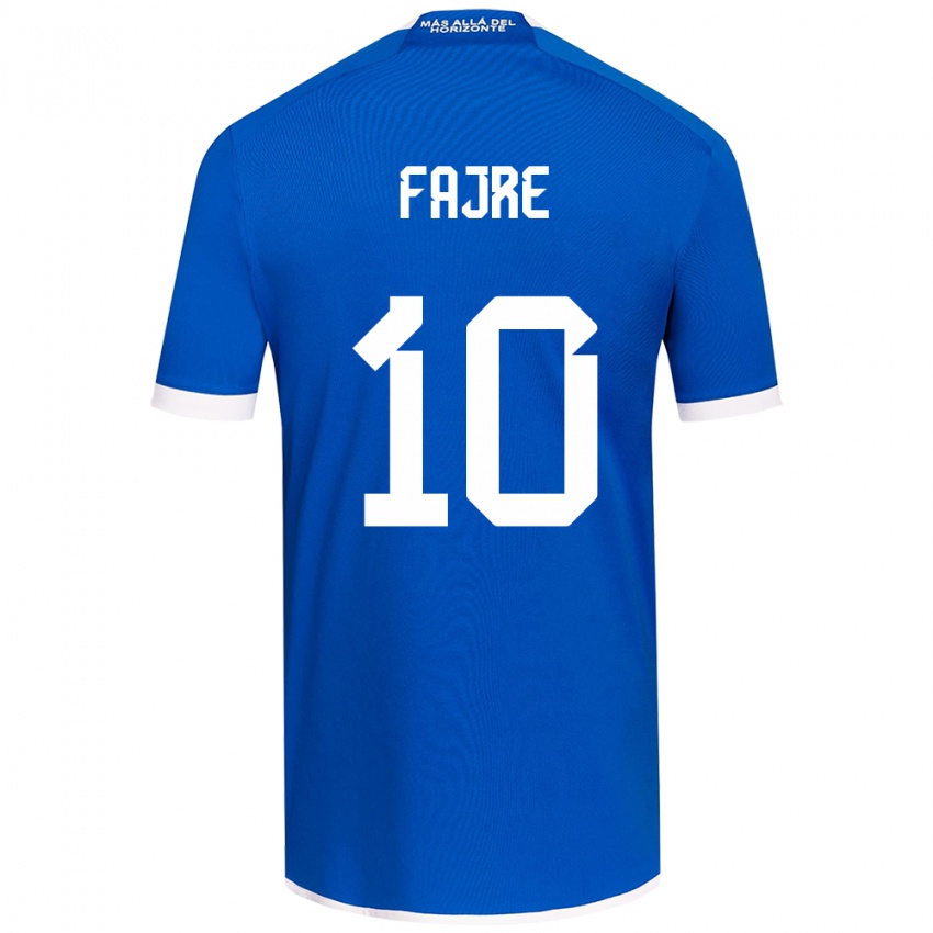 Niño Camiseta Nicole Fajre #10 Azul Blanco 1ª Equipación 2024/25 La Camisa México